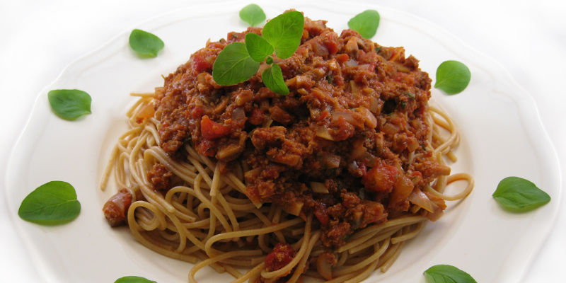 Spaghetti med glødsovs